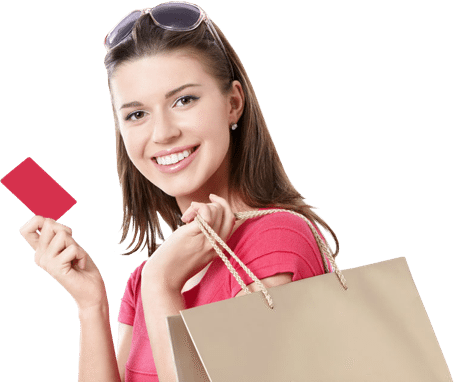 woman free-shopping